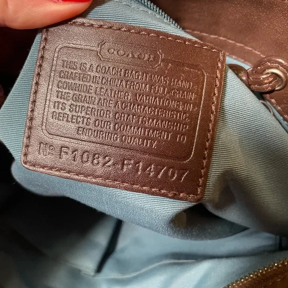 ‼️SPRING SALE Coach Chocolate 🍫 Brown Leather Zoe Hobo Shoulder Bag - Picture 15 of 17